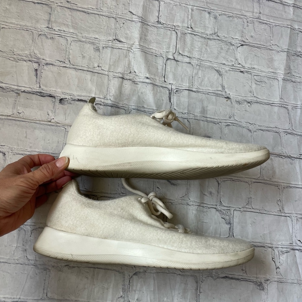 Allbirds Natural White Wool Runner Sneakers - Picture 3 of 6